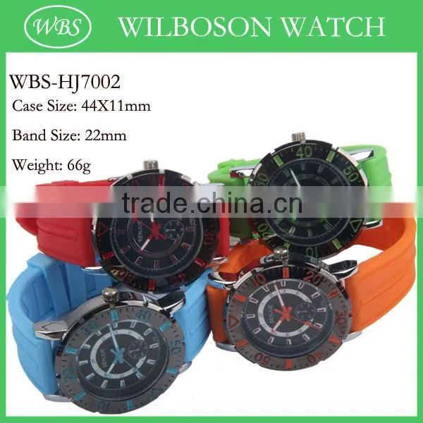 Japan movt quartz silicone watches whosale