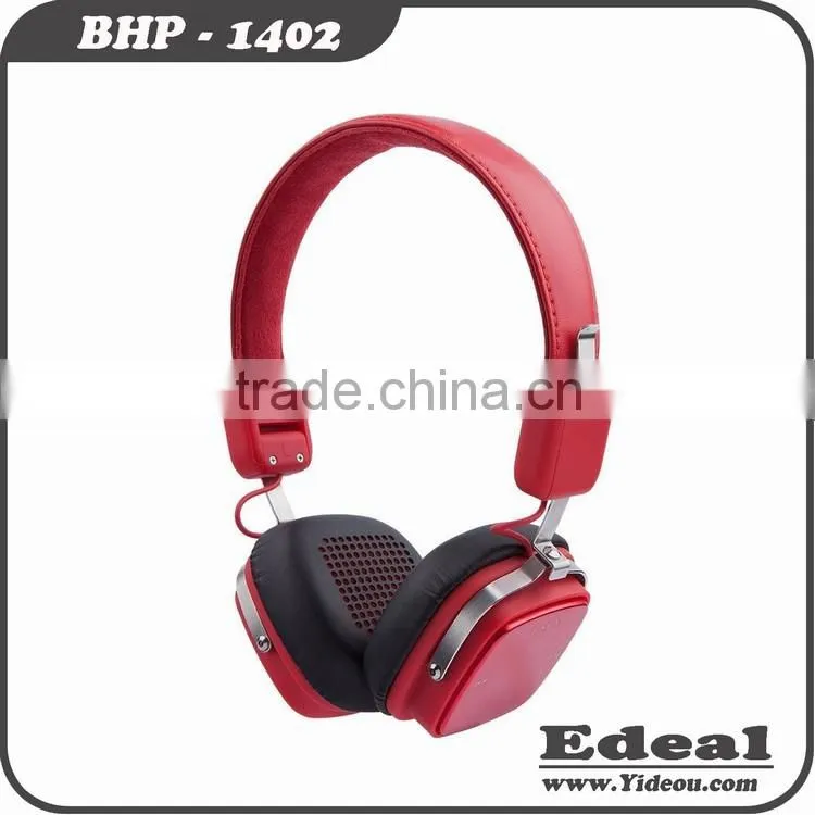 2015 Metal Wireless Bluetooth headphone with mic / bluetooth earphone BSCI supplier