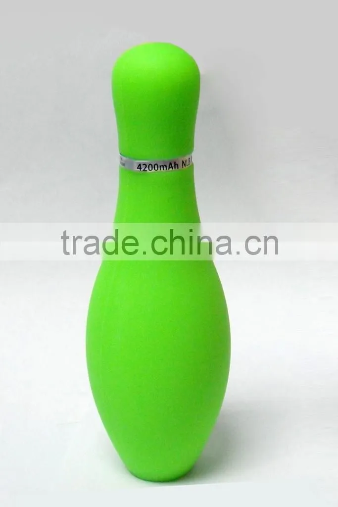 2014 new design bowling power bank 1800mah 2200mah 2600mah