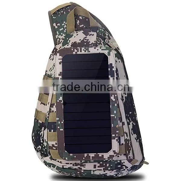 Camouflage Solar Panel Hiking Bag
