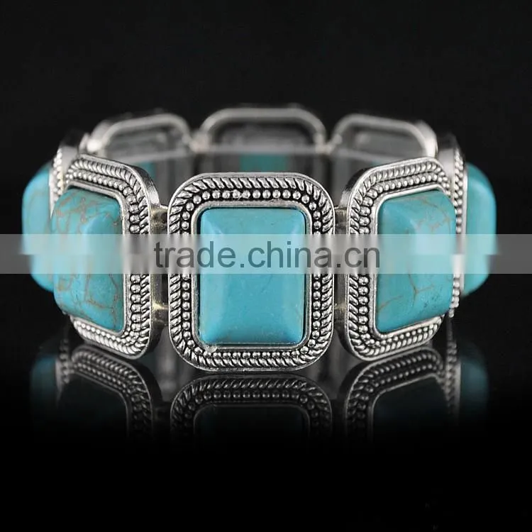 blue natural stone bracelet, natural stone stretch bracelets