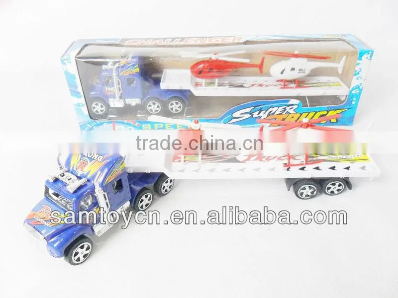 Kids friction toy logging trucks