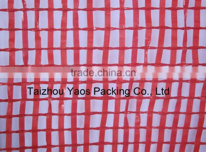 red PP tubular mesh bag onion circular tubular bag