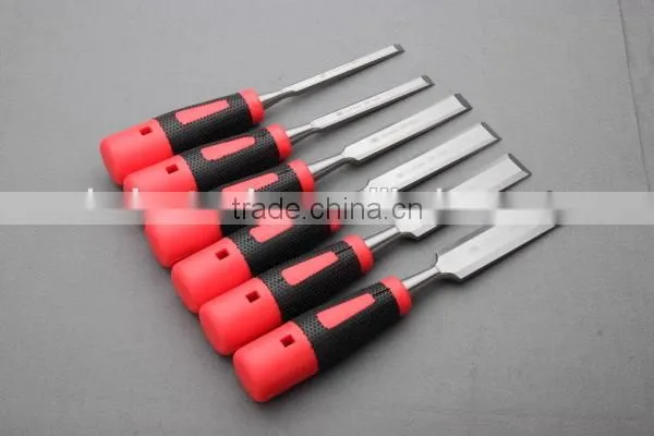 wood working chisel Wood Chisel two color plastic handle chisel HA212