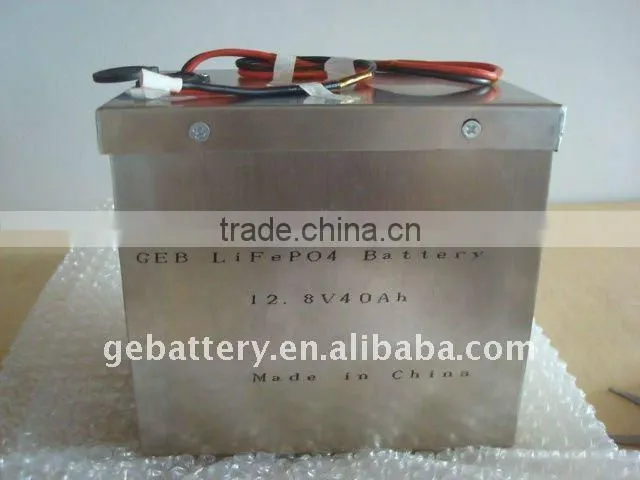 LiFePO4 battery 12.8V 40Ah for electric bike
