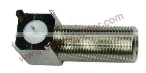 f female right angle pcb mount connector