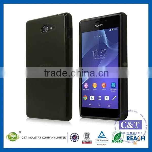 C&T Wholesale smartphone fashion tpu cover case for sony m2