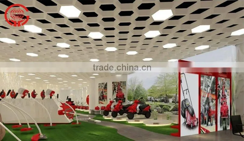 Singapore airport aluminum wave grid ceiling(ISO9001,CE)