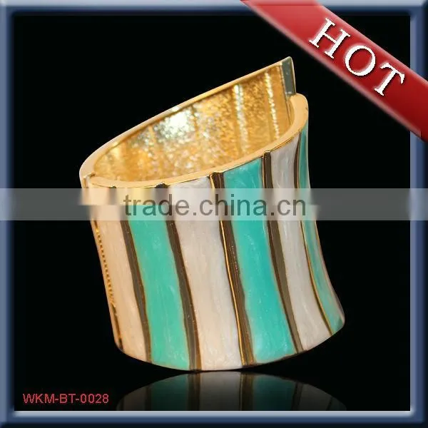 Beautiful cuff type enamel enamel jewelry bangle bracelets