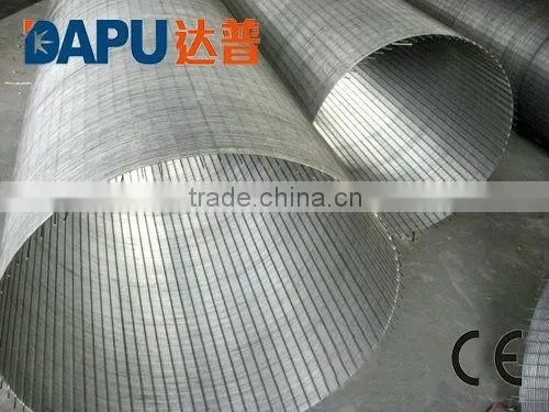 Wedge wire screen welding line