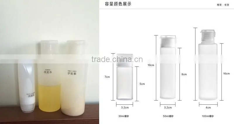 HDPE square round plasic empty Body lotion shampoo bottle /Shower Bottle With Pump dispenser spray cap