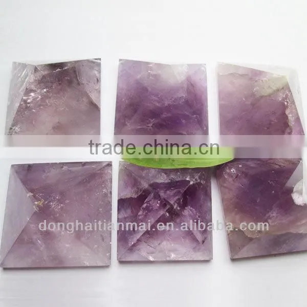 Hot Sale Natural Amethyst Crystal Pyramid Energy Purple Rock Crystal Gift&Decorate
