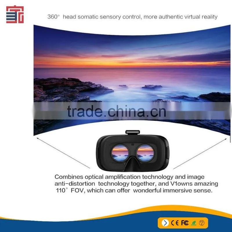 Most popular Virtual Reality 3D Glasses 4K all in one vr headset 360 degree panoramic view for smart phone