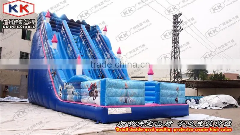 backyard rental discount and cheap castle inflatable slide, double lane slides