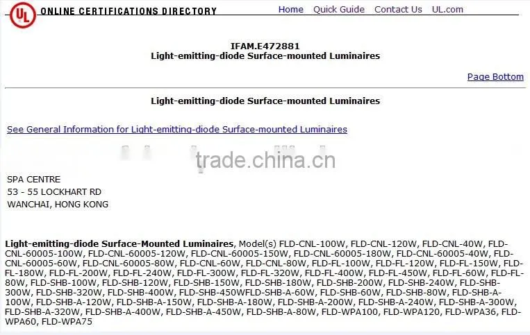 Shenzhen 100w 120w 150w 180w 200w LED gas station led canopy lights