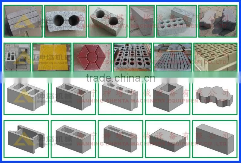 Hot sale! ShentaQTY6-15 automatic concrete paver block machine