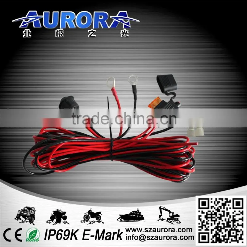 Waterproof rock light cable offroad fog driving lamp led bar hid driving