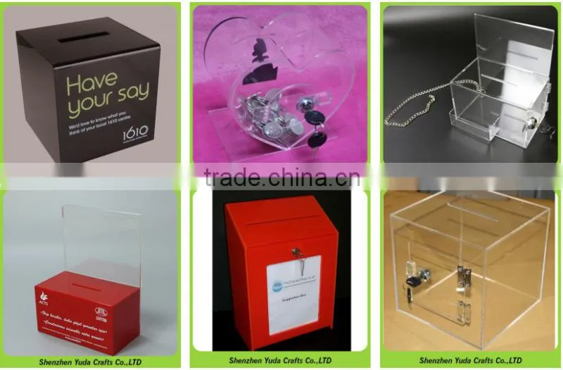 Wholesale sweety Valentine's day acrylic flower case dustproof rose box