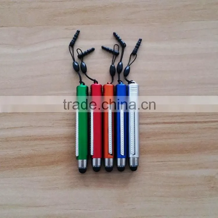 Plastic Stylus Promotional Retractable pull out banner pen