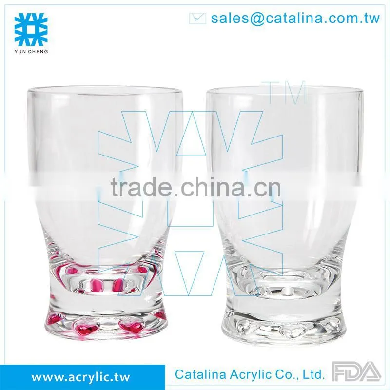 Plastic Acrylic Star design Bottom Tumbler