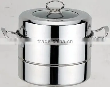 2014 new product 2 layers stainless steel steamer cooking pot