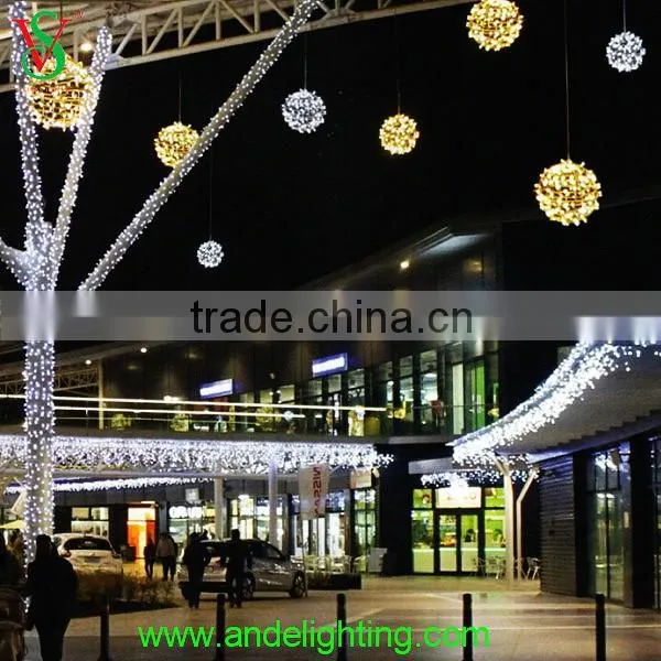 Shopping mall decoration tree decoration Dia 0.5m christmas ball light