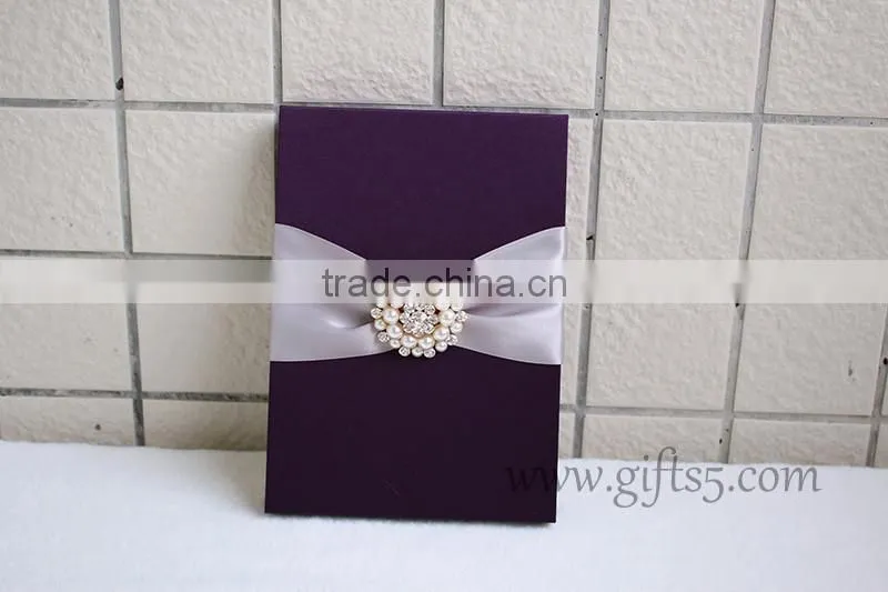 High quality elegant Custom Handmade wedding invitation gift boxes
