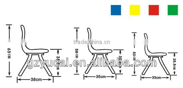 Durable children school chair