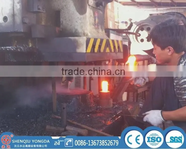 ISO9001 High-tech 160 KW steel rods induction forging machine