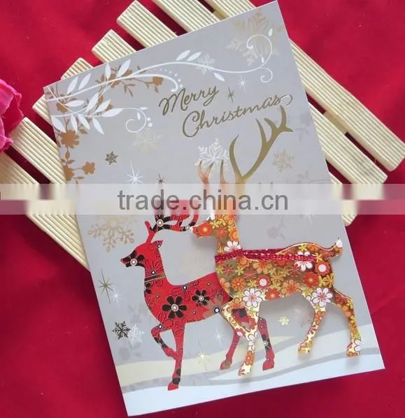 XHFJ new customized christmas card for friends