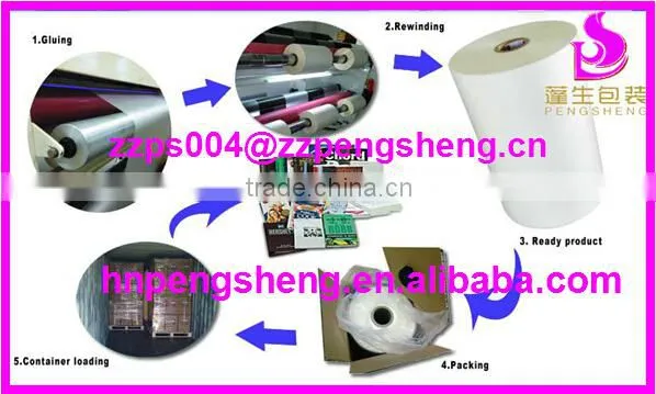 bopp metalized thermal laminating film