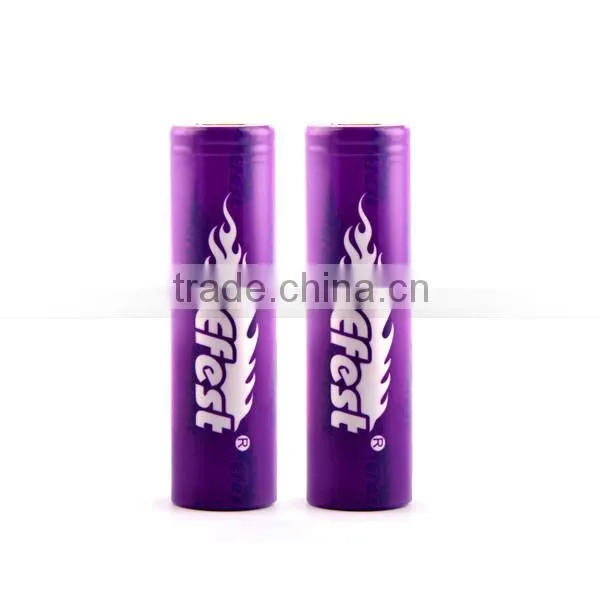 100% Genuine NEW Efest IMR 18650 3.7v 3100mAh 20A efest vape mod BATTERY Flat Top & Free efest H2 Case