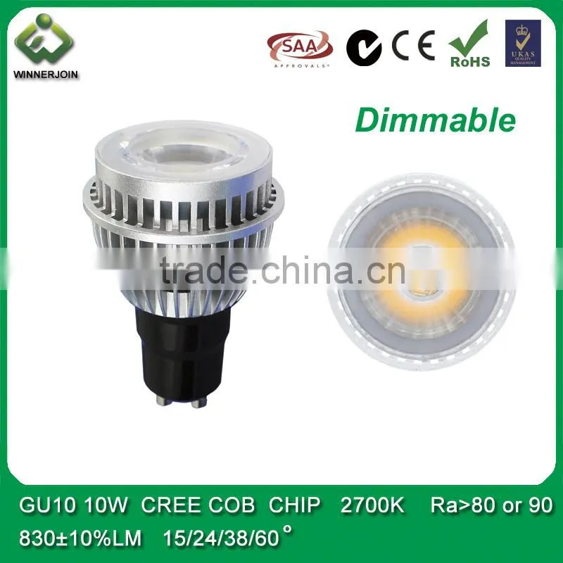 High Lumen and Quality WEJ AC100-240V 10W led spotlight GU10