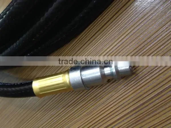 1/4" black Rubber Air Hose with 1/4"BSP Brass fitting