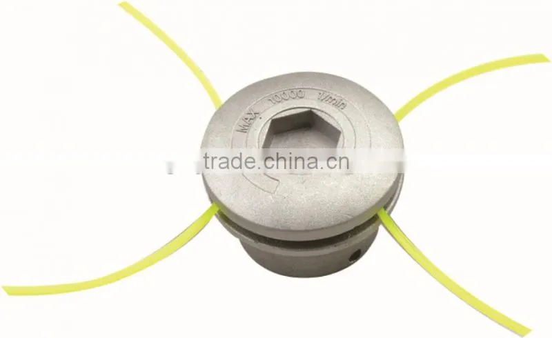 Aluminum trimmer head Grass Cutter Parts Aluminium Fixed Line Nylon Trimmer