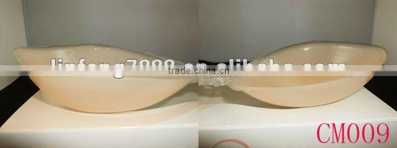 Thin silicone bra with glue