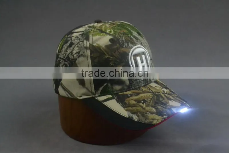 Custom LED baseball cap for outdoor