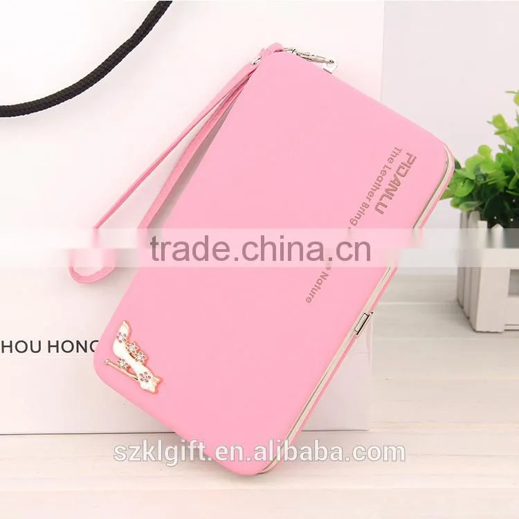 High quality wallet for ladies famous brand ladies wallet womens billfold wallet