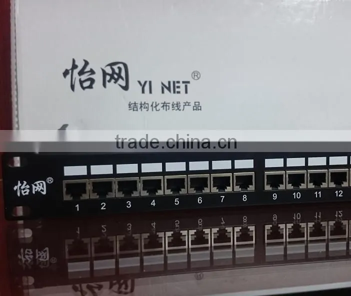 Top Quality Wallmount 24 Port Cat 6 Utp Patch Panel
