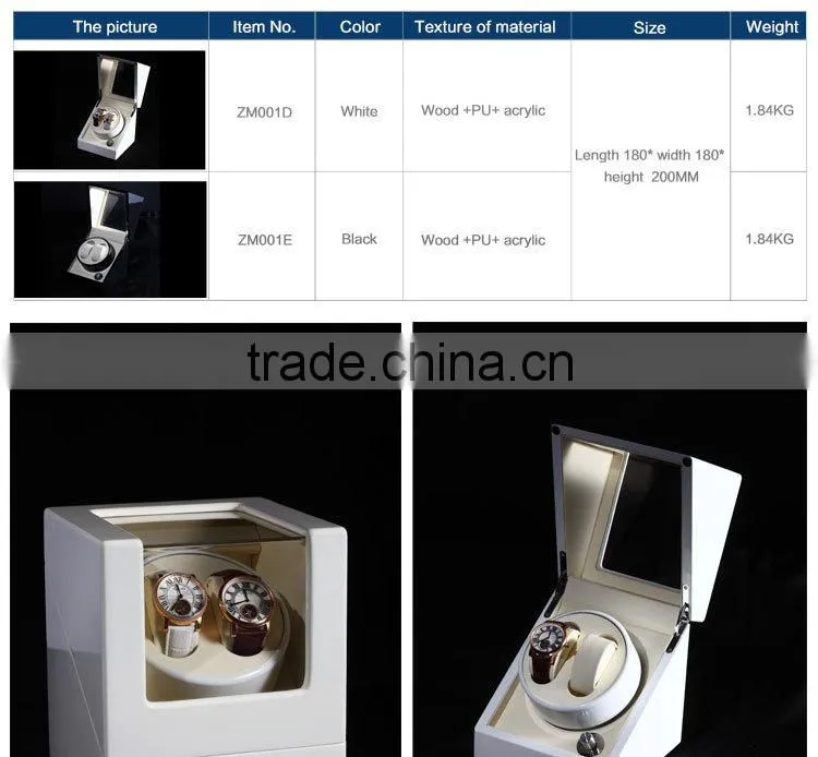 Accept customized wooden watch display showcase