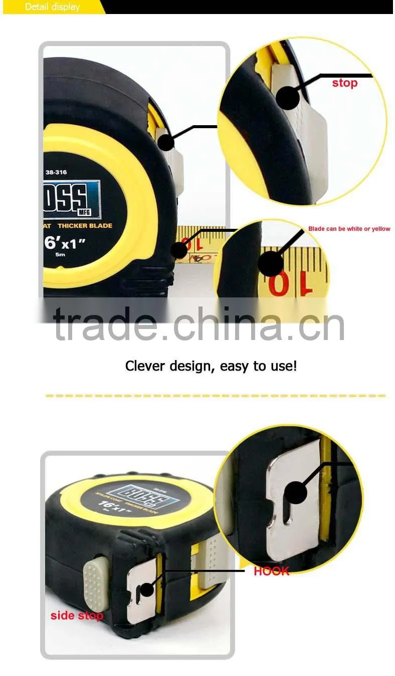 Co-molded measure tape
