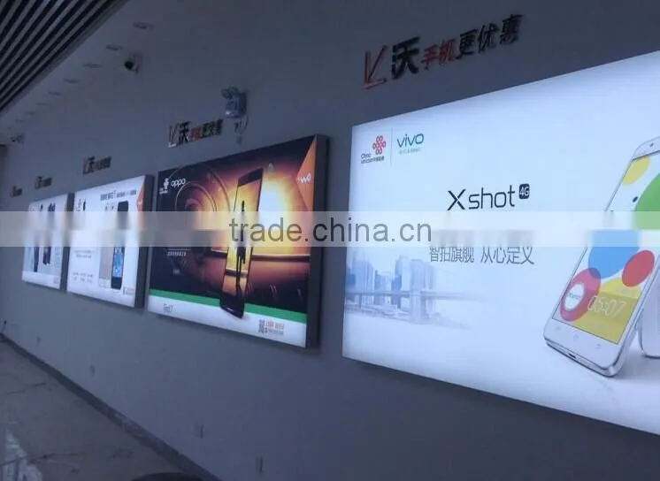 fabric frameless advertising Aluminum Profiles ,textile backlit light box frame Aluminum manufactory