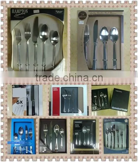Unique design stainless steel gold tableware
