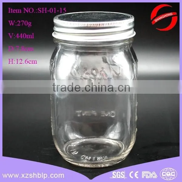 16oz glass mason jars for food perserving