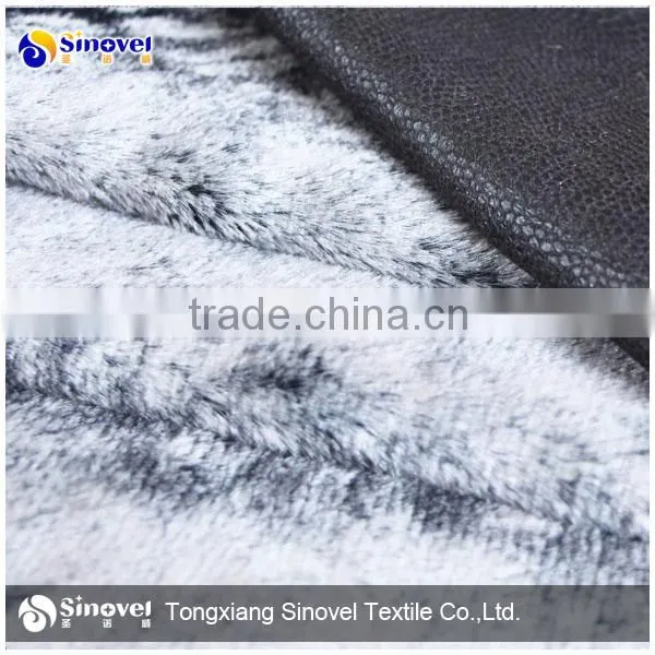 100% polyester PV fleece bonded suede fabric
