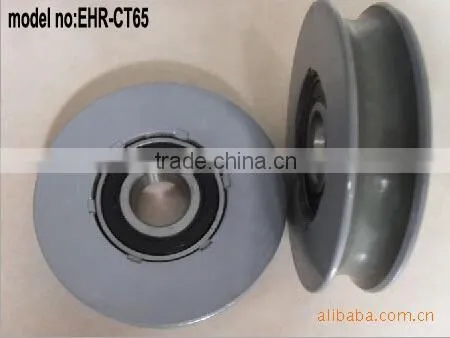 Urethane rubber coat stainless steel door hanger roller for lift