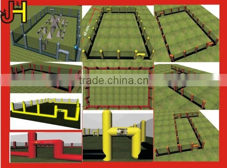 New Products 2016 Inflatable Paintball Field/ Crazy Paintball Nets/ Inflatable Paintball Bunker