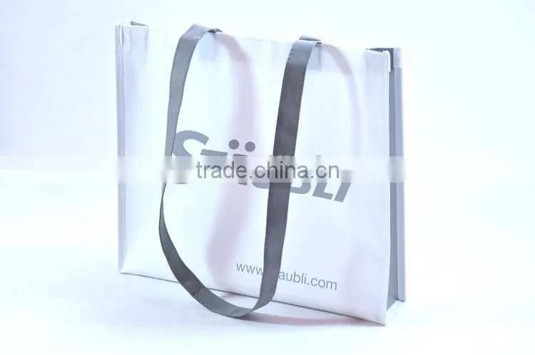 BSCI audit factory printed plastic bags/silver handbags/shopping bag