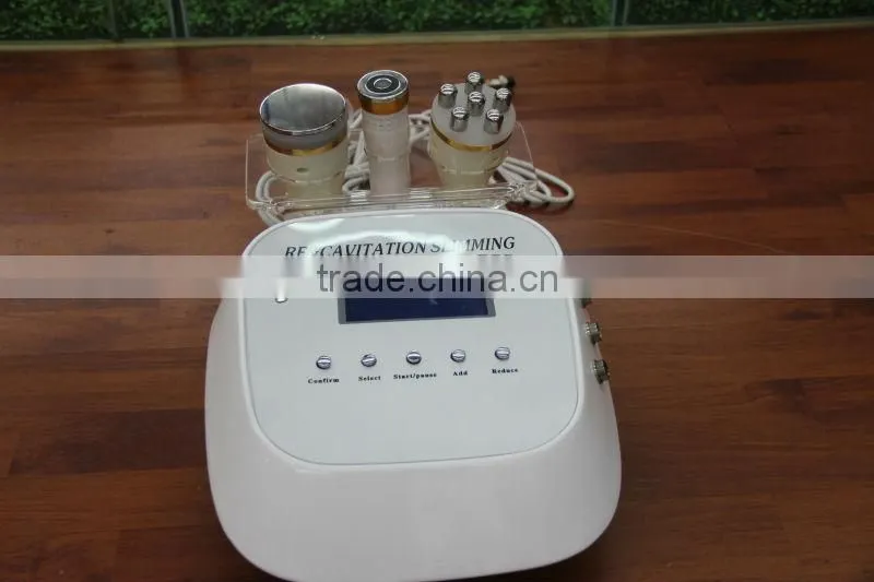 The most POPULAR home use 5mhz multipolar radio frequency rf slimming ultrasonic cavitation machine