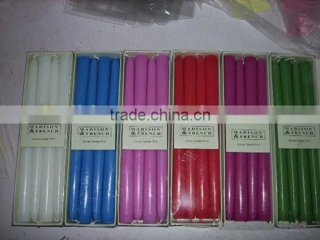 homeuse white candle in box and plastic bag